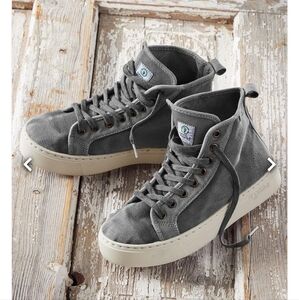 NATURAL WORLD ECO RIDER HIGH TOP SNEAKERS IN GRAY SIZE 41